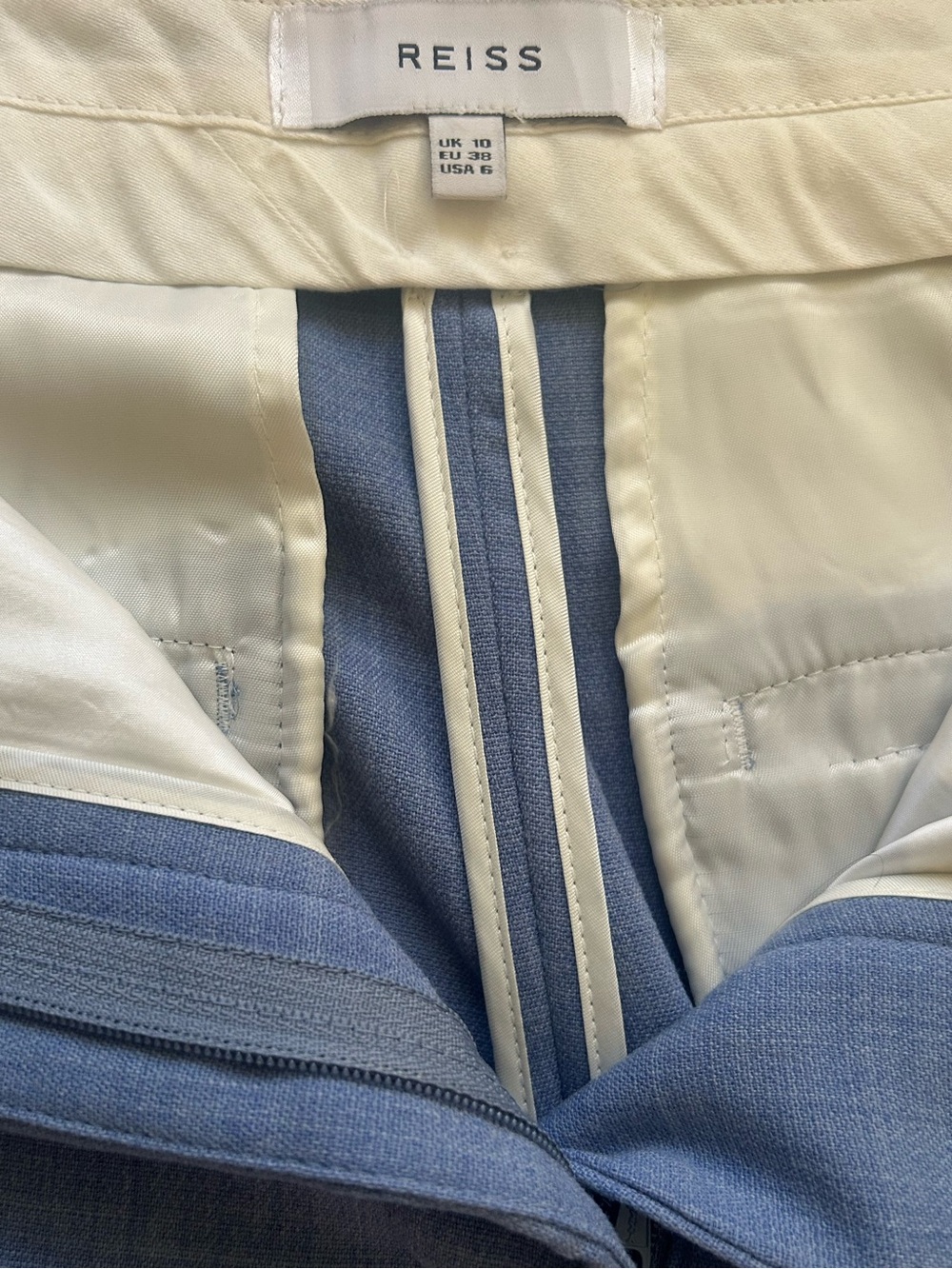 REISS Classic Dress Pants Wool Straight leg office classic - Picture 7 of 11